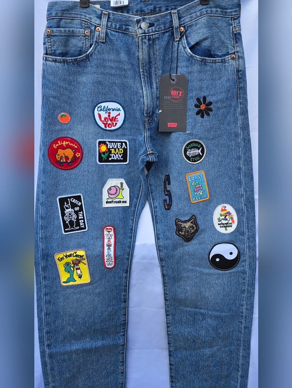 Levi's Premium 551 Z Authentic Straight Leg Jeans with California Patches